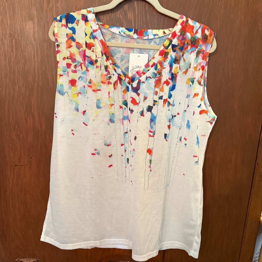 Colorful Sleeveless Top